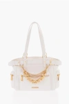 Moschino Love Faux Leather Shoulder Bag With Removable Golden Charm
