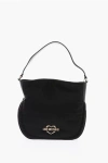 Moschino Love Golden Logo Solid Color Nylon Bag