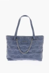 Moschino Love Hearts Embossed Faux Leather Shoulder Bag
