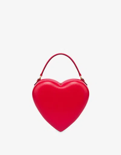 Moschino Love Me Bag In Nappa In Red