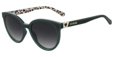 Moschino Love Mol041/s Sk8/9o Women's Sunglasses Green Size 56