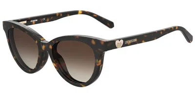 Moschino Love Mol051/cs 086/ha Women's Sunglasses Tortoiseshell Size 52 In Brown