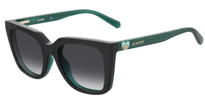 Moschino Love Mol055/cs With Clip-on Etj/9o Women's Glasses Green Size 54 - Free Lenses - Blue Light Block Availab In Red