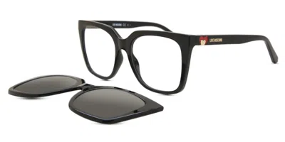 Moschino Love Mol055/cs With Clip-on Women's Glasses, Black, Size 54