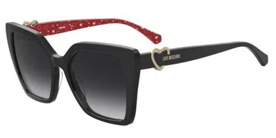 Moschino Love Mol067/s 807/9o Women's Sunglasses Black Size 54