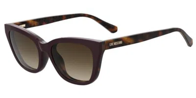 Moschino Love Mol071/cs With Clip-on Women's Glasses, Tortoiseshell, Size 53 In Brown