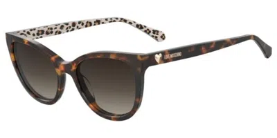 Moschino Love Mol072/s H7p/ha Women's Sunglasses Tortoiseshell Size 54 In Multi