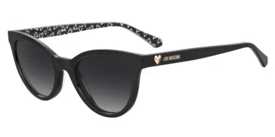 Moschino Love Mol079/s Ina/9o Women's Sunglasses Black Size 52
