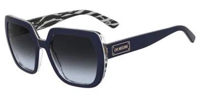 Moschino Love Mol082/s 07w/9o Occhiali Da Sole Blu Per Donna