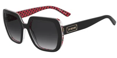 Moschino Love Mol082/s Uyy/9o Occhiali Da Sole Neri Per Donna