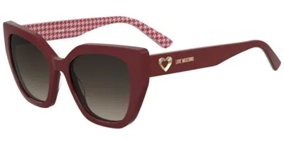 Moschino Love Mol098/s 0pa/ha Women's Sunglasses Red Size 54
