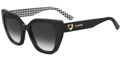 Moschino Love Mol098/s 7rm/9o Women's Sunglasses Black Size 54