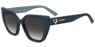 Moschino Love Mol098/s S6f/9o Women's Sunglasses Blue Size 54