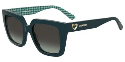 Moschino Love Mol099/s 6ho/ib Women's Sunglasses Green Size 53