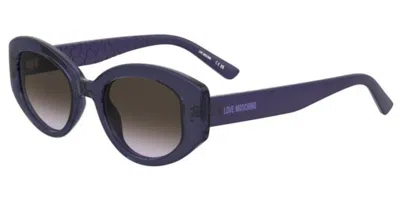 Moschino Love Mol105/s B3v/qr Women's Sunglasses Purple Size 50