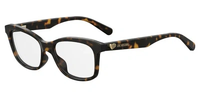 Moschino Love Mol517 Women's Glasses, Tortoiseshell, Size 52 In Brown