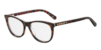 Moschino Love Mol524 Women's Glasses, Tortoiseshell, Size 53 In Brown