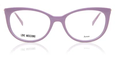 Moschino Love Mol534 789 Women's Glasses Purple Size 52 - Free Lenses - Blue Light Block Available