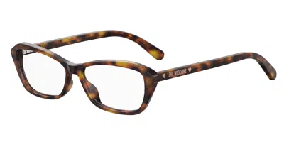 Moschino Love Mol538 086 Women's Glasses Tortoiseshell Size 53 - Free Lenses - Blue Light Block Available