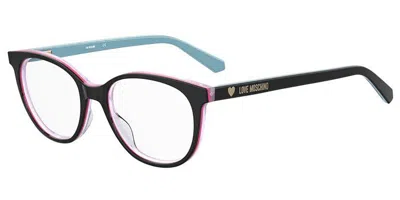 Moschino Love Mol543 Isk Occhiali Da Vista Neri Per Donna (solo Montatura) In Black