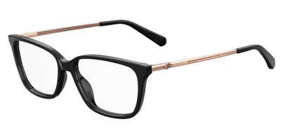 Moschino Love Mol550 807 Occhiali Da Vista Neri Per Donna (solo Montatura) In Black