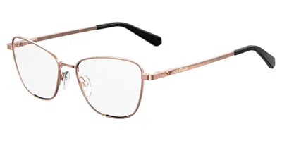 Moschino Love Mol552 Ddb Occhiali Da Vista Oro Per Donna (solo Montatura) In Gold