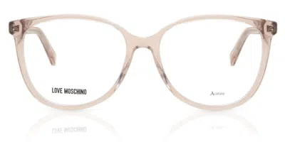 Moschino Love Mol558 Fwm Women's Glasses Pink Size 54 - Free Lenses - Blue Light Block Available In Transparent Pink