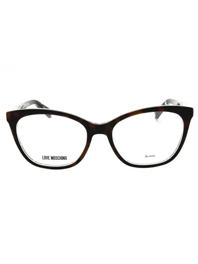 Moschino Love Mol563 Eyeglasses In Hvn/clear Demo Lens