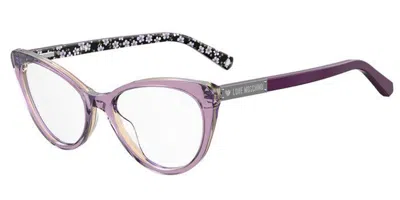Moschino Love Mol573 Women's Glasses, Purple, Size 54 In Pink