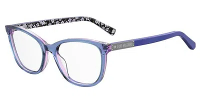 Moschino Love Mol575 Pjp Occhiali Da Vista Blu Per Donna (solo Montatura) In Blue