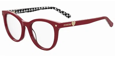 Moschino Love Mol592 Women's Glasses, Burgundy, Size 51