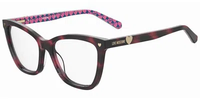 Moschino Love Mol593 Women's Glasses, Tortoiseshell, Size 54