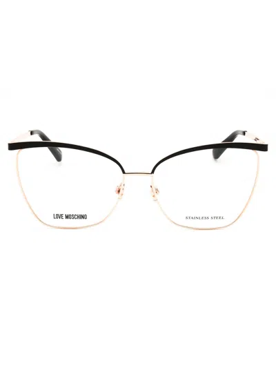 Moschino Love Mol596 Eyeglasses In Transparent