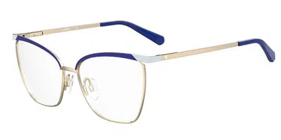 Moschino Love Mol596 Women's Glasses, Blue, Size 56