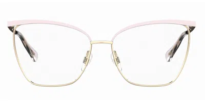 Moschino Love Mol596 Women's Glasses, Gold, Size 56 In Multi