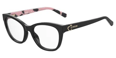 Moschino Love Mol598 S3s Women's Glasses Black Size 53 - Free Lenses - Blue Light Block Available