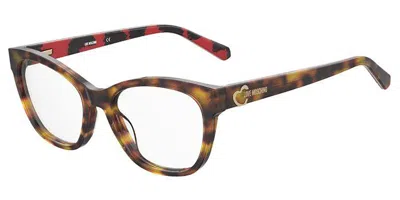 Moschino Love Mol598 Women's Glasses, Tortoiseshell, Size 53 In Brown