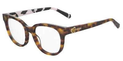 Moschino Love Mol599 Women's Glasses, Tortoiseshell, Size 51 In Brown