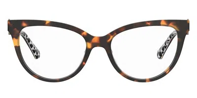 Moschino Love Mol609 Women's Glasses, Tortoiseshell, Size 52 In Brown
