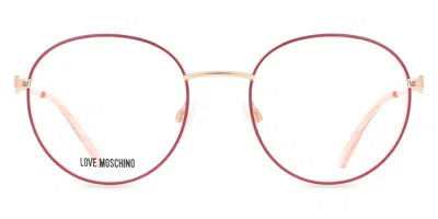 Moschino Love Mol613 Women's Glasses, Pink, Size 52 In Gold
