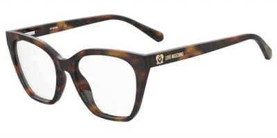 Moschino Love Mol627 Women's Glasses, Tortoiseshell, Size 52 In Brown