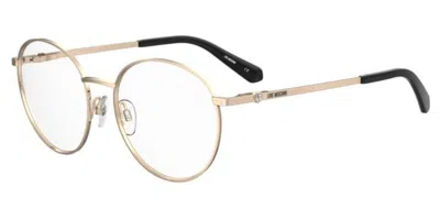 Moschino Love Mol633 000 Women's Glasses Gold Size 55 - Free Lenses - Blue Light Block Available