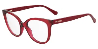 Moschino Love Mol635 Women's Glasses, Red, Size 52