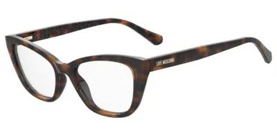 Moschino Love Mol636 Women's Glasses, Tortoiseshell, Size 52 In Brown