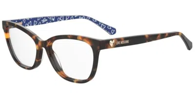 Moschino Love Mol639 Women's Glasses, Tortoiseshell, Size 54 In Brown