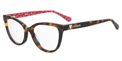 Moschino Love Mol640 Women's Glasses, Tortoiseshell, Size 54 In Brown
