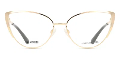 Moschino Love Mol641 000 Women's Glasses Gold Size 57 - Free Lenses - Blue Light Block Available