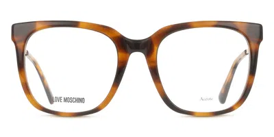 Moschino Love Mol643 Women's Glasses, Tortoiseshell, Size 53 In Brown