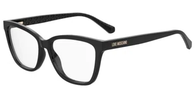 Moschino Love Mol645 807 Women's Glasses Black Size 55 - Free Lenses - Blue Light Block Available In Purple