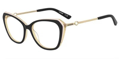 Moschino Love Mol653 Sze Women's Glasses Black Size 56 - Free Lenses - Blue Light Block Available In Brown